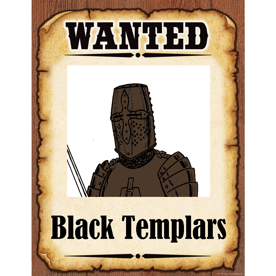 Wanted Poster Black Templars