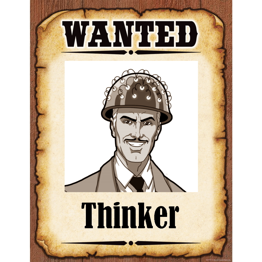 Wanted Poster The Thinker