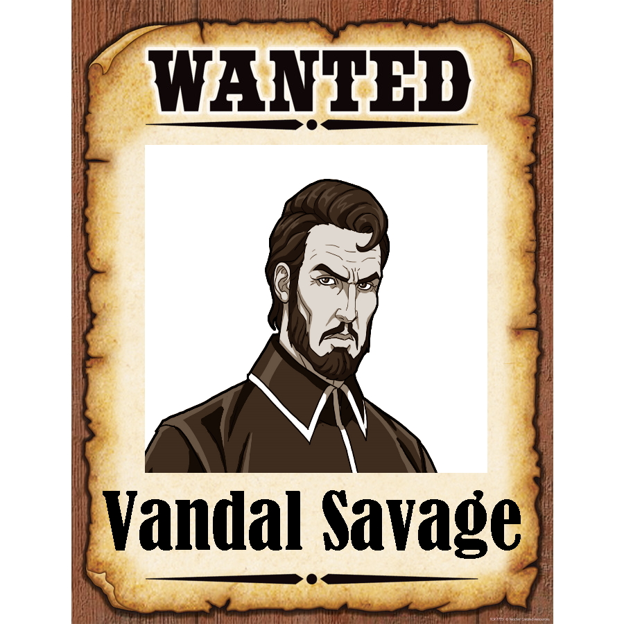 Wanted Poster Vandal Savage