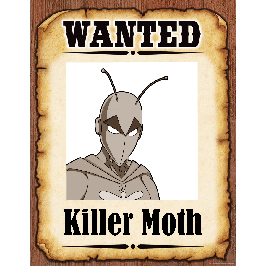 Wanted Poster Killer Moth