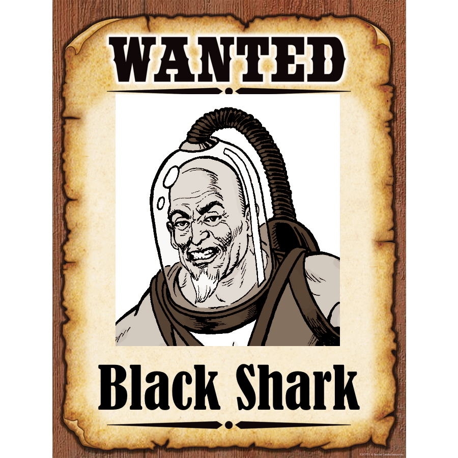 Wanted Poster Black Shark